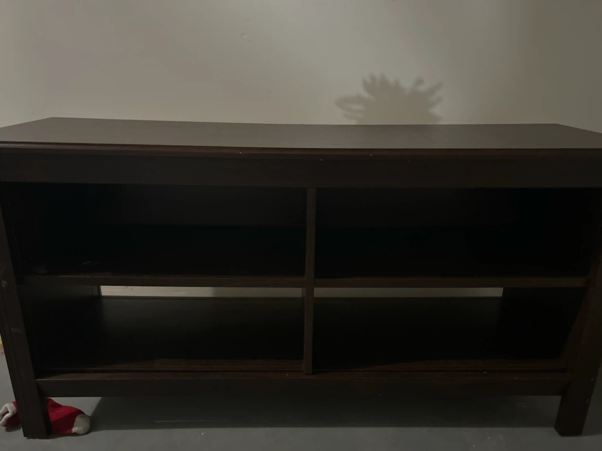 Dark Brown Wood Storage Console - photo 3