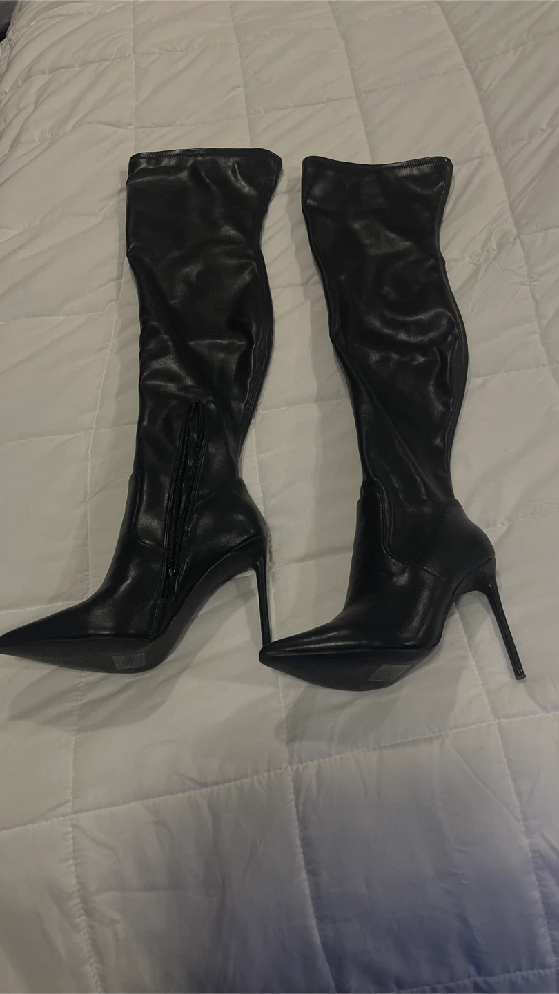 Steve Madden Black Over-the-Knee Boots