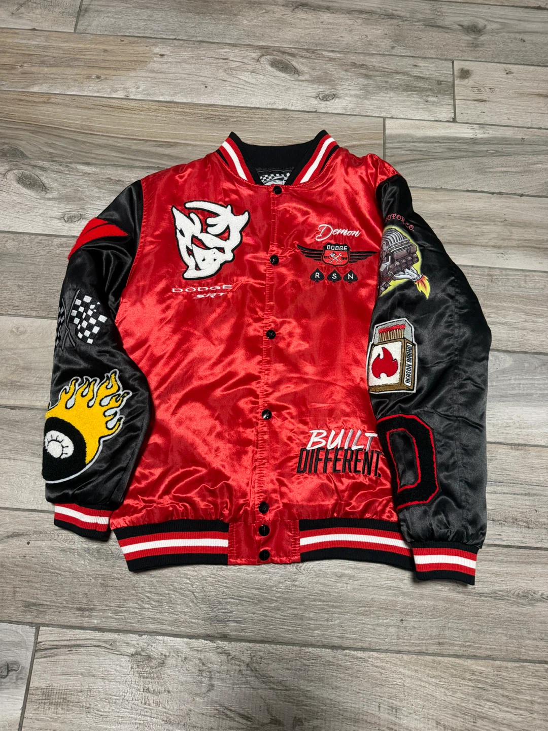Reason Brand Dodge Demon Varsity Jacket
