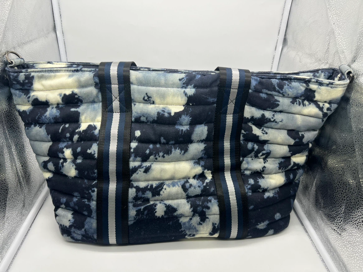 THINK ROYLN Wingman Denim Tie Dye Weekender Overnight Tote Bag - photo 3