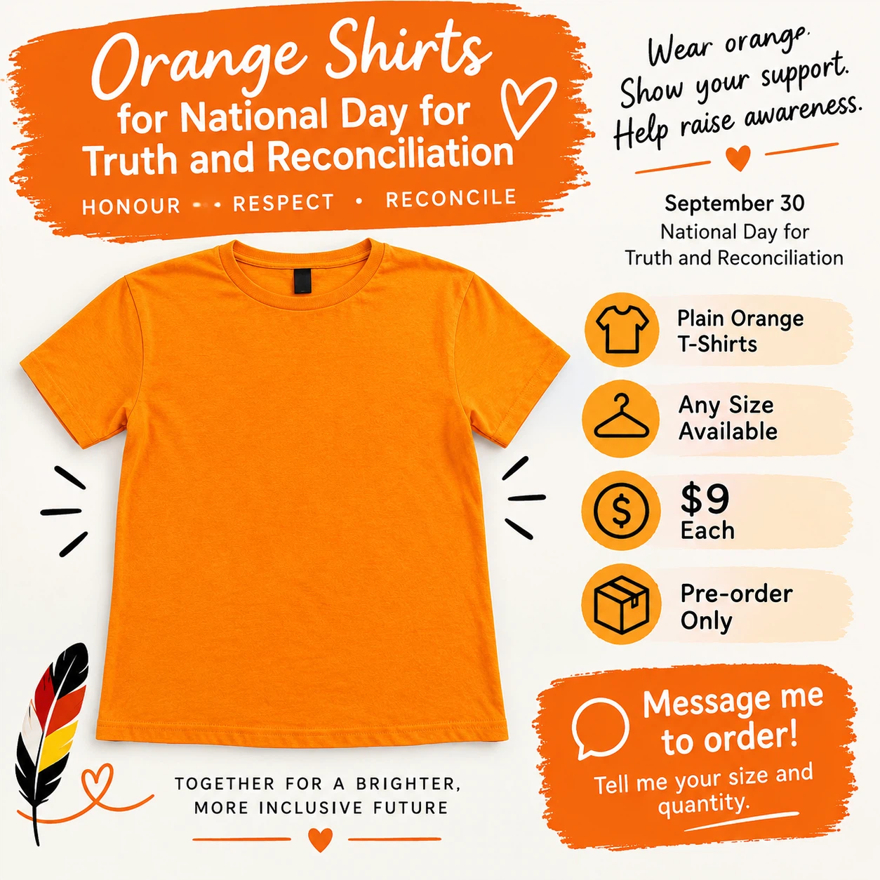 Orange Shirt for Truth and Reconciliation Day