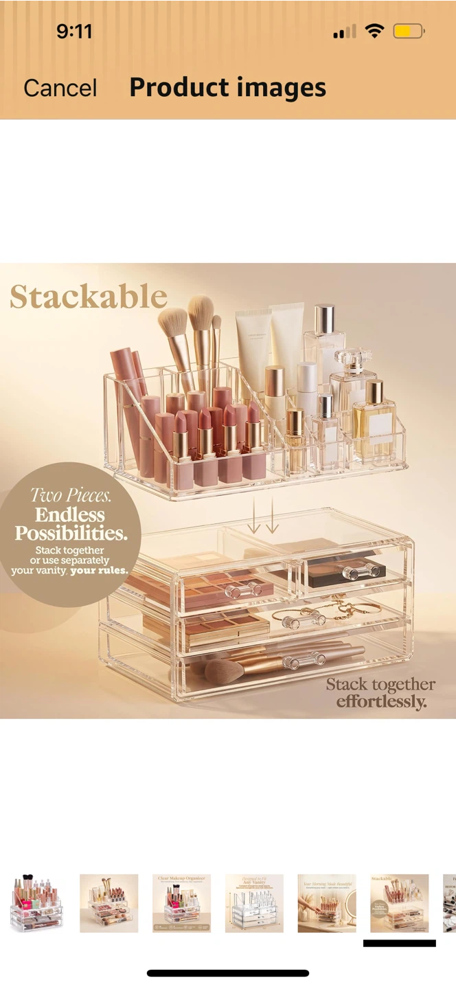Acrylic makeup organizer - photo 5