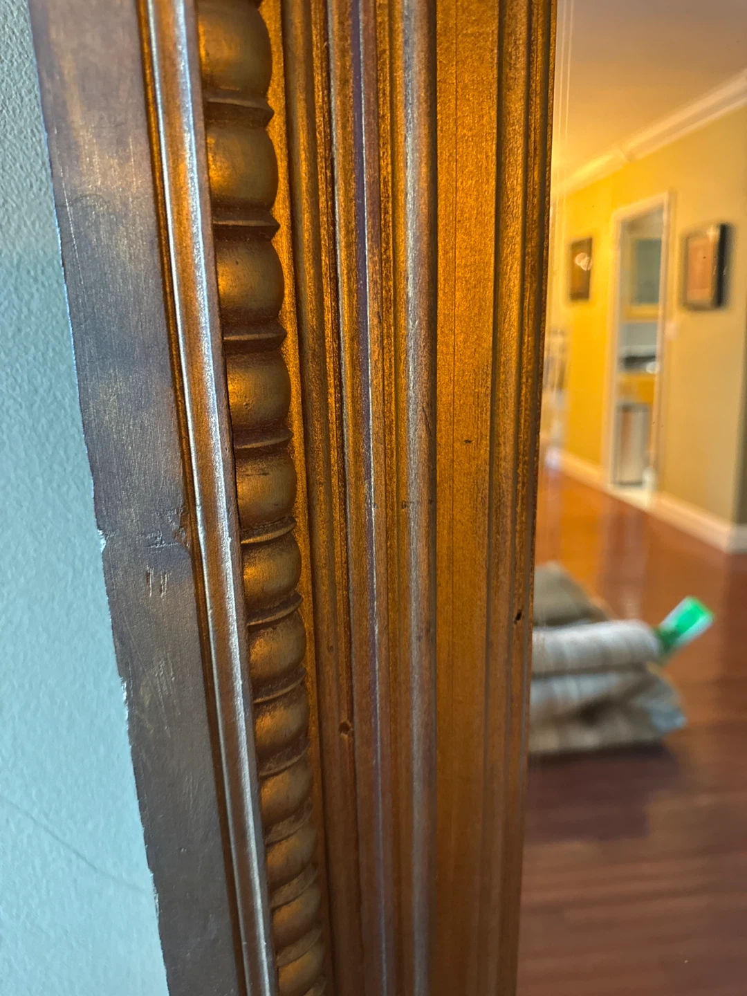 Large Full-Length Gold Ornate Mirror - photo 2