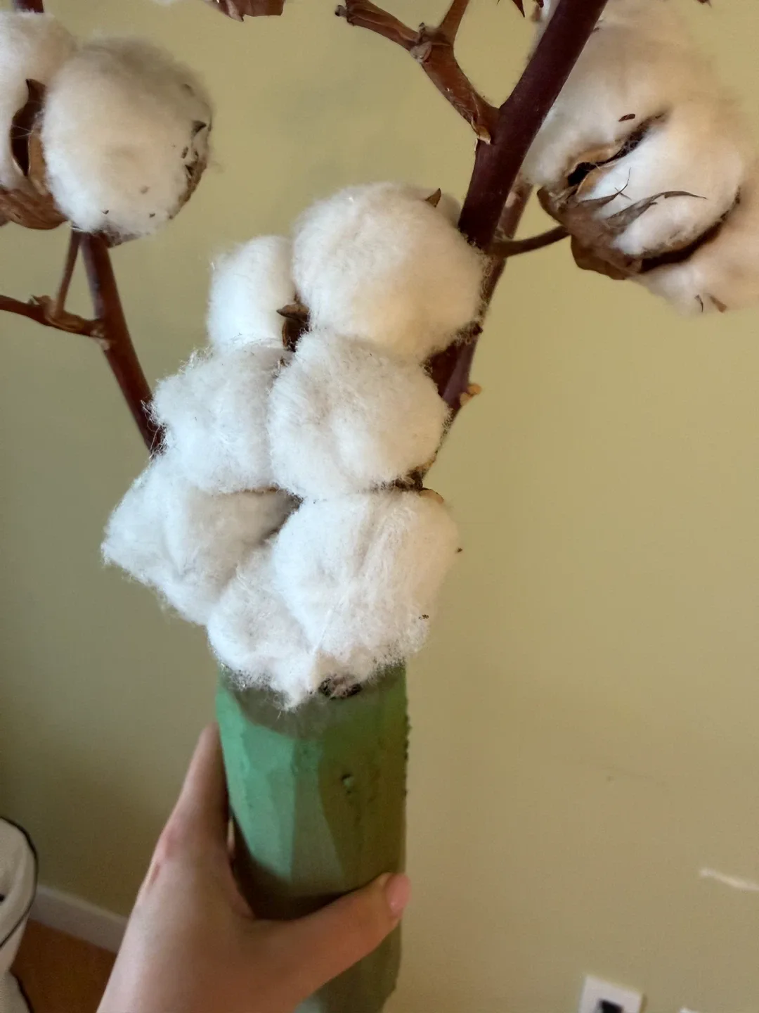 Artificial Cotton Stem Decor - photo 2