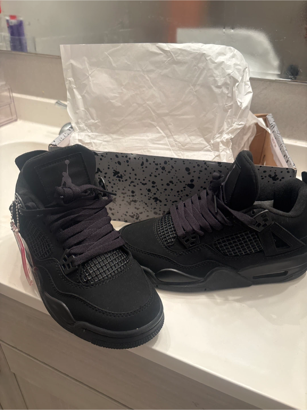 REP Jordan 4 Black Cat Size 5.5 - photo 4