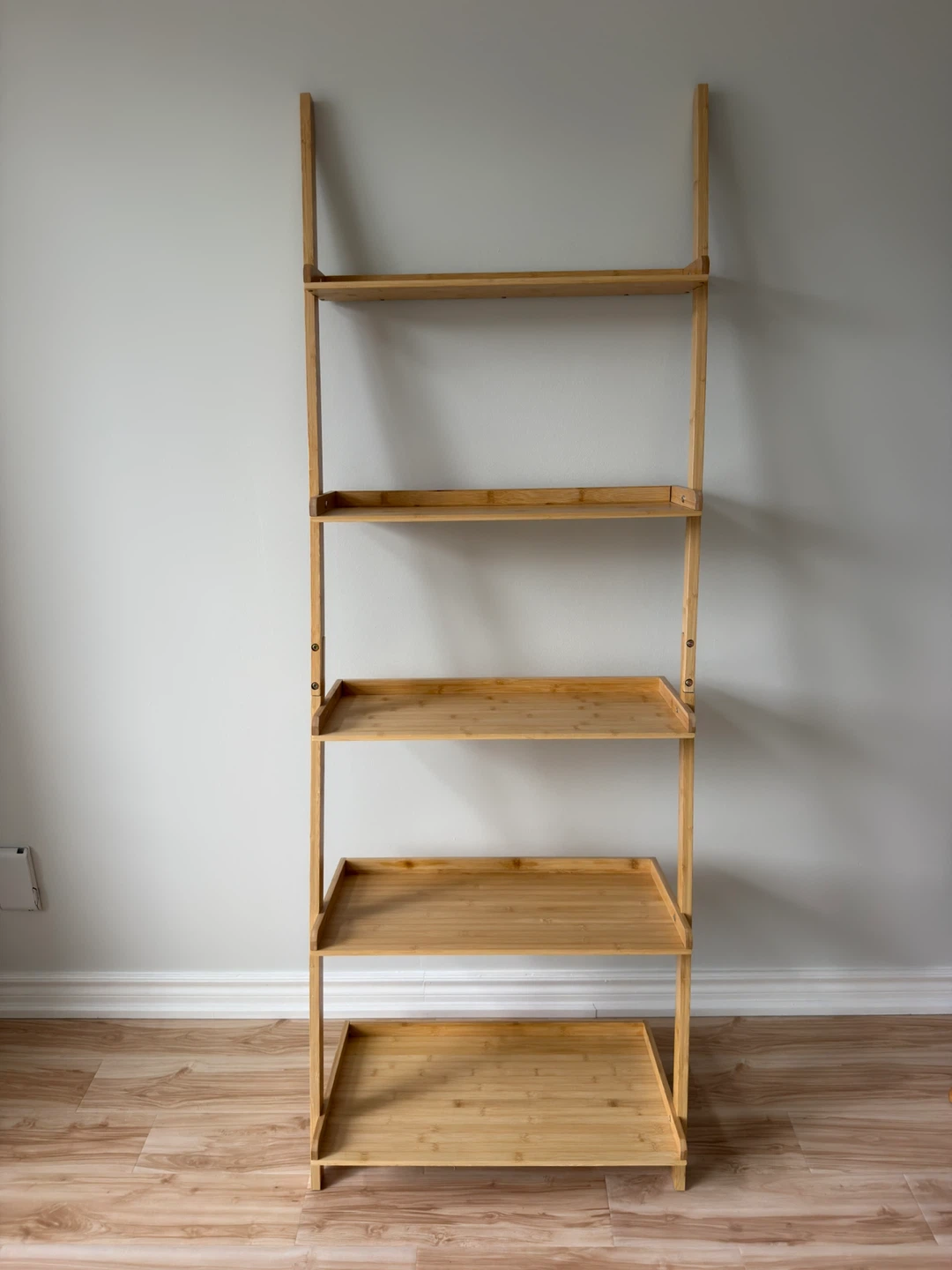 Solid Wood 5-Tier Vertical Ladder Shelf - photo 2