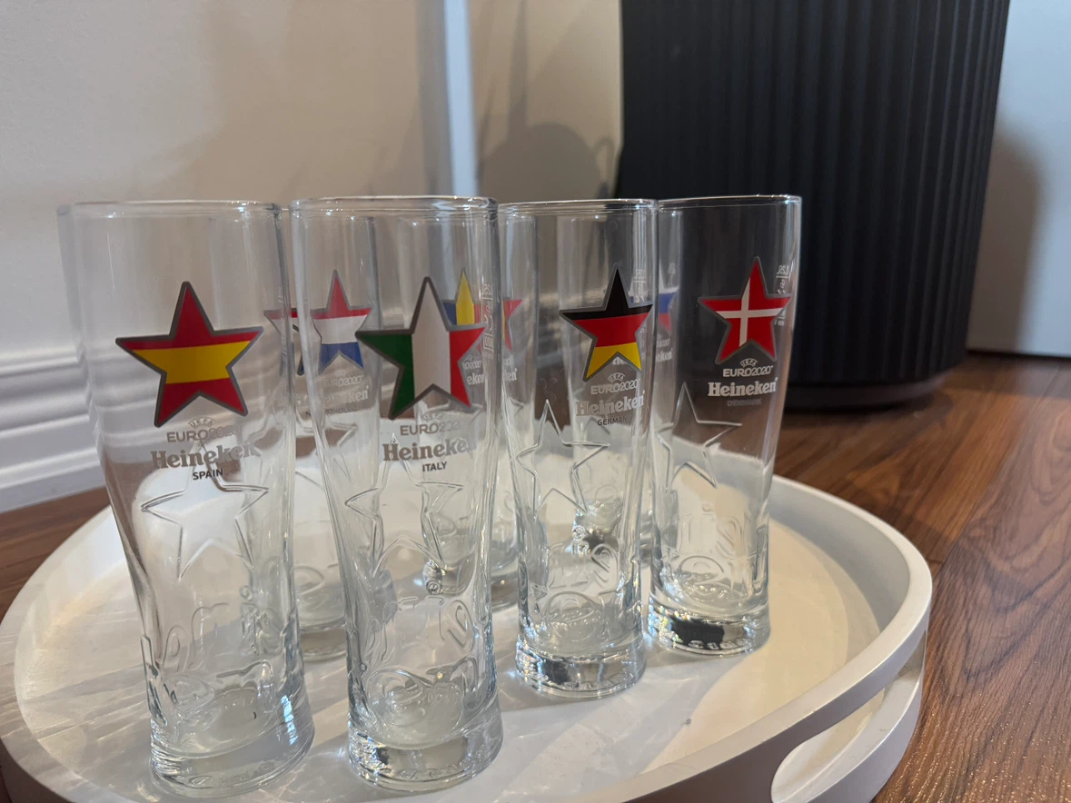 Heineken Euro 2020 Beer Glasses