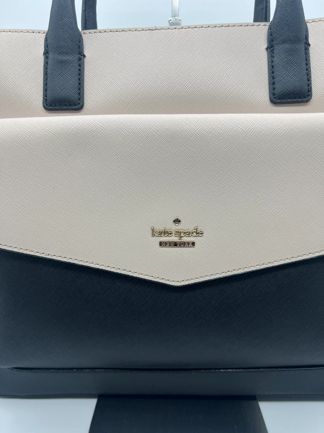 KATE SPADE 13 Inch Double Zip Black Saffiano Leather Laptop Bag - photo 3