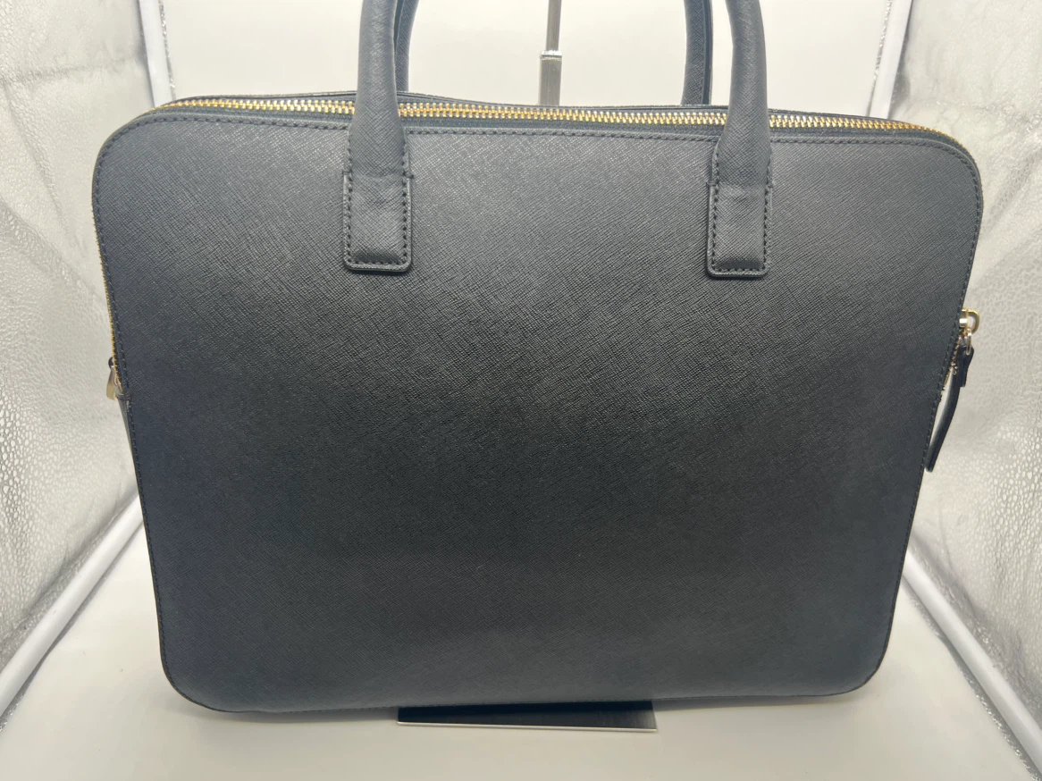 KATE SPADE 13 Inch Double Zip Black Saffiano Leather Laptop Bag - photo 5