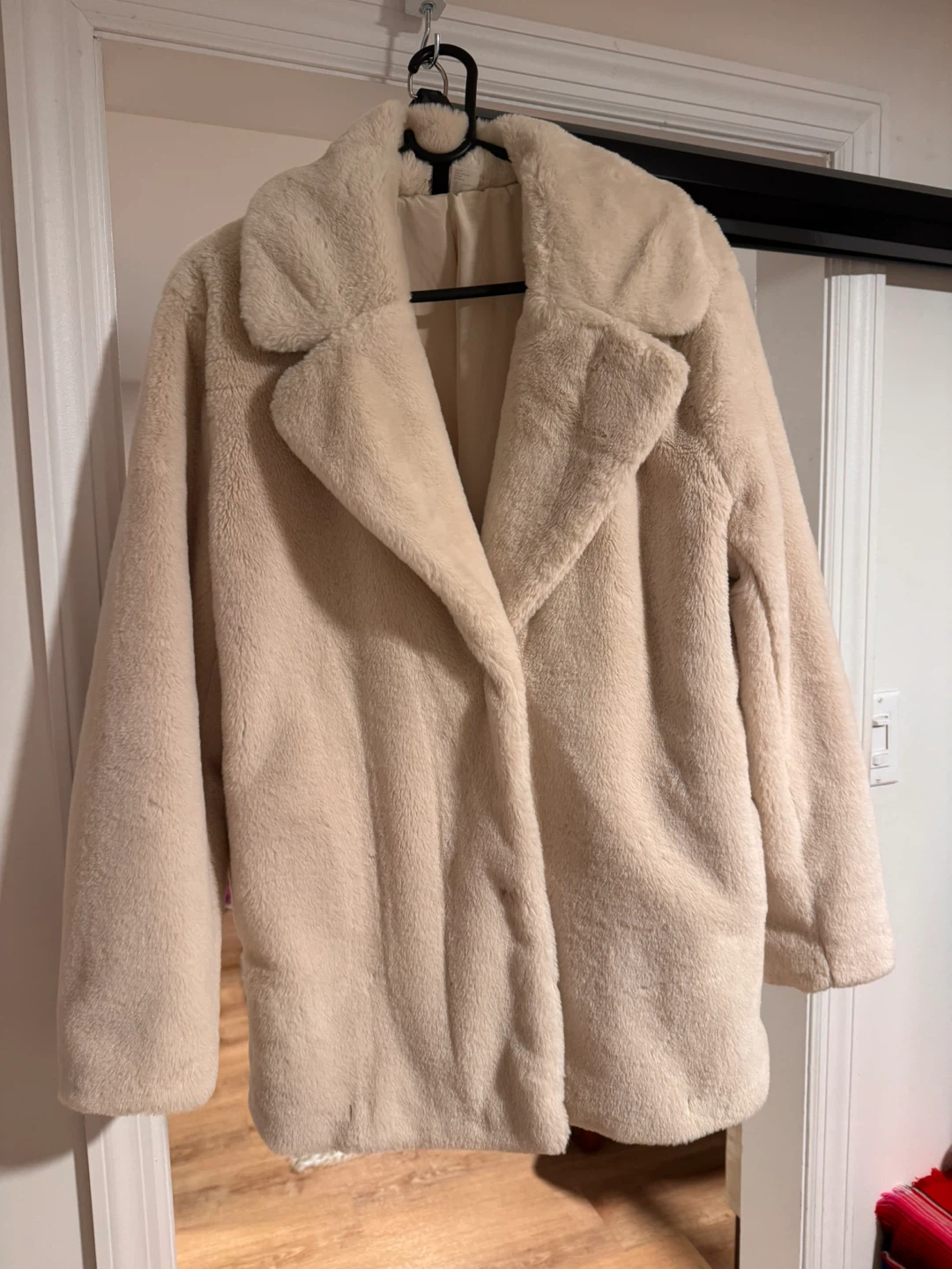 Cream Faux Fur Coat - photo 2