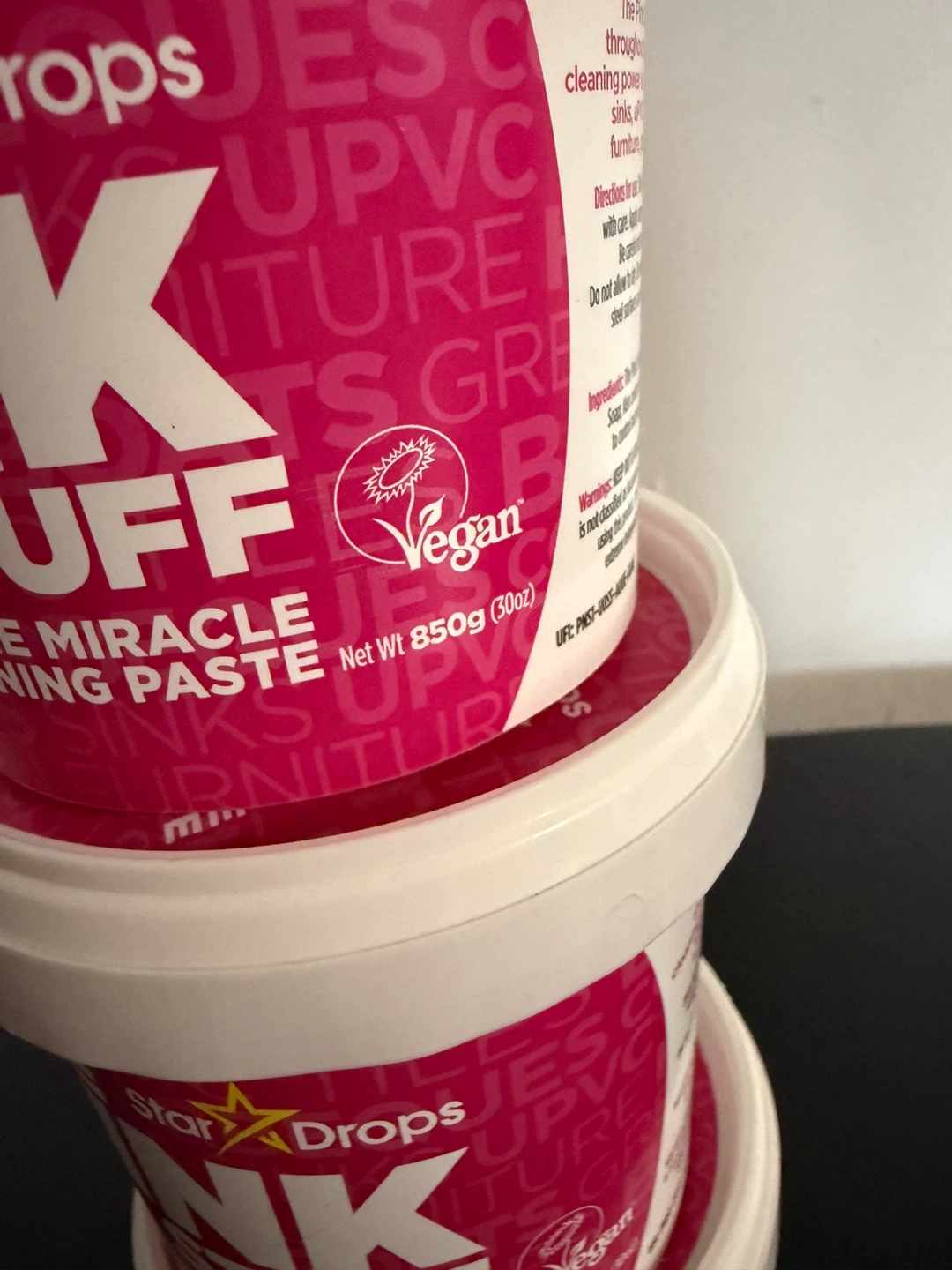 Three tubs of The Pink Stuff cleaning paste - photo 2