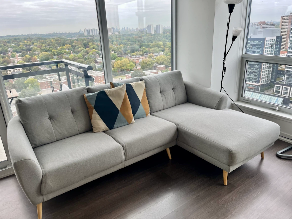 Grey Sectional Sofa of Structube
