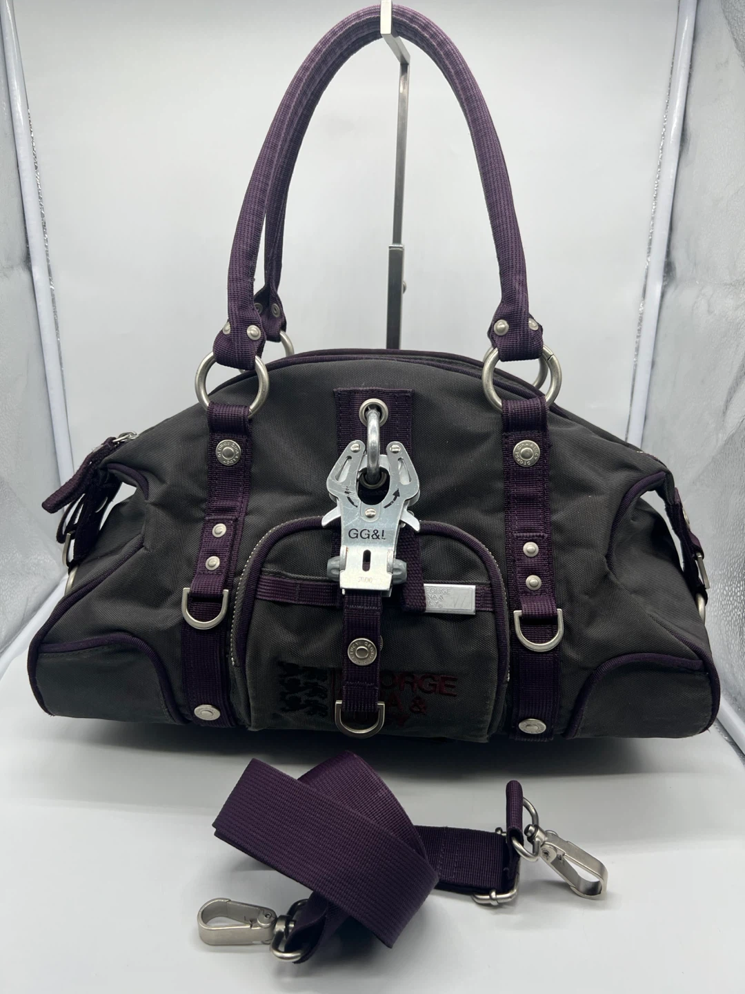 GEORGE GINA & LUCY Sweet Tart Steel Lock Shoulder Bag Crossbody