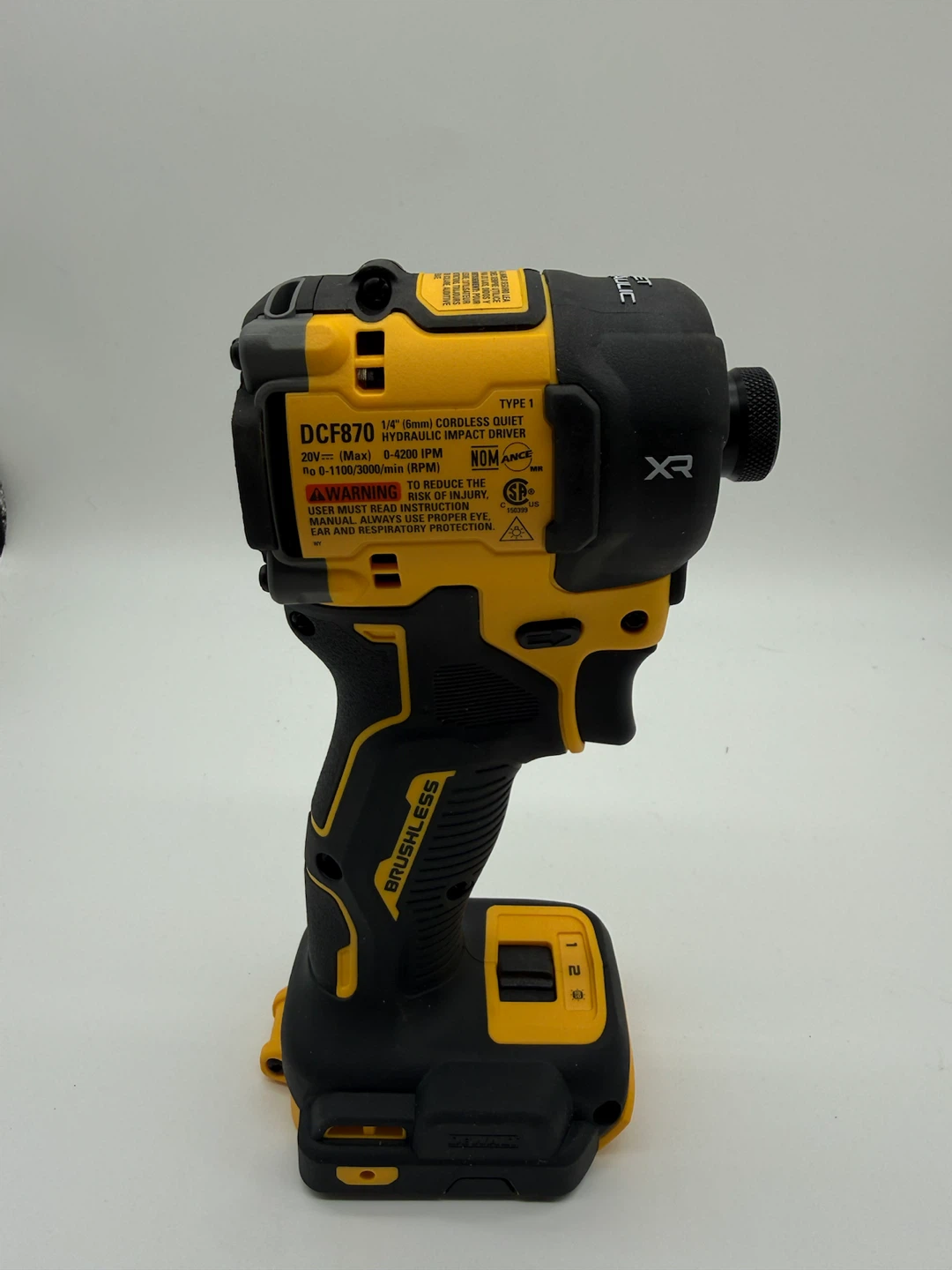 DEWALT 20V MAX XR Brushless 1/4 in Quiet Hydraulic Impact Driver - photo 3