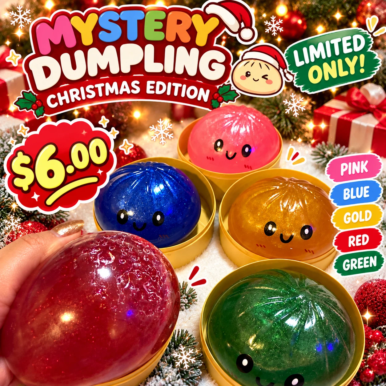 Mystery Dumpling Christmas Edition Toy