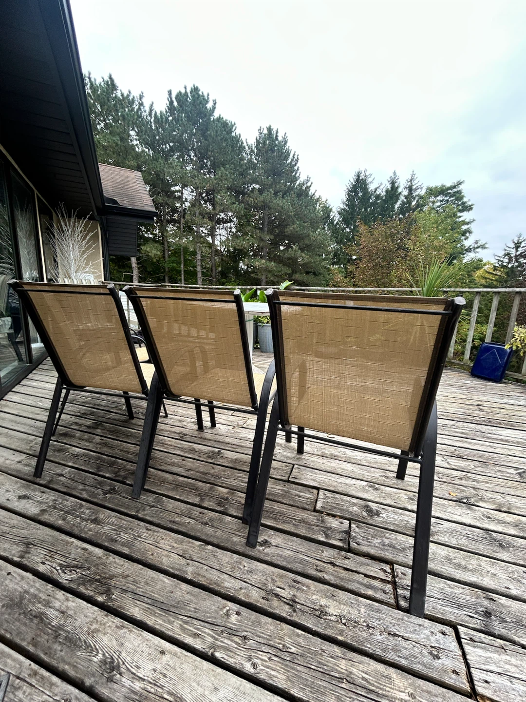 Set of 4 outdoor patio chairs - photo 3