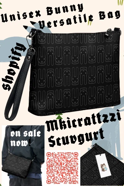 Mkcratzzi Scuvgurt Unisex Bunny Versatile Bag