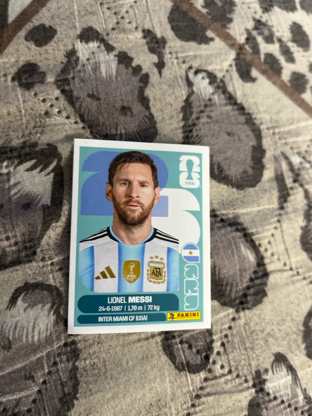 Lionel Messi Panini FIFA World Cup 2026 Sticker