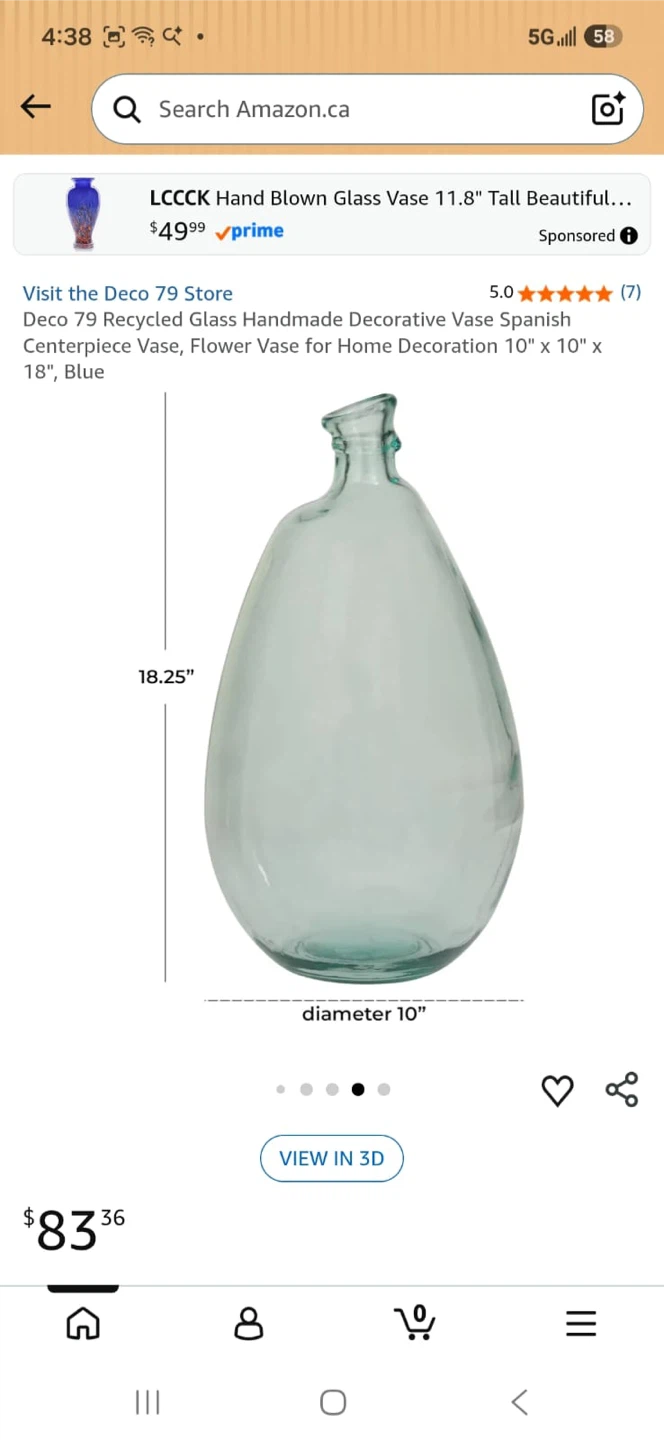 Deco 79 Recycled Glass Decorative Vase - photo 4