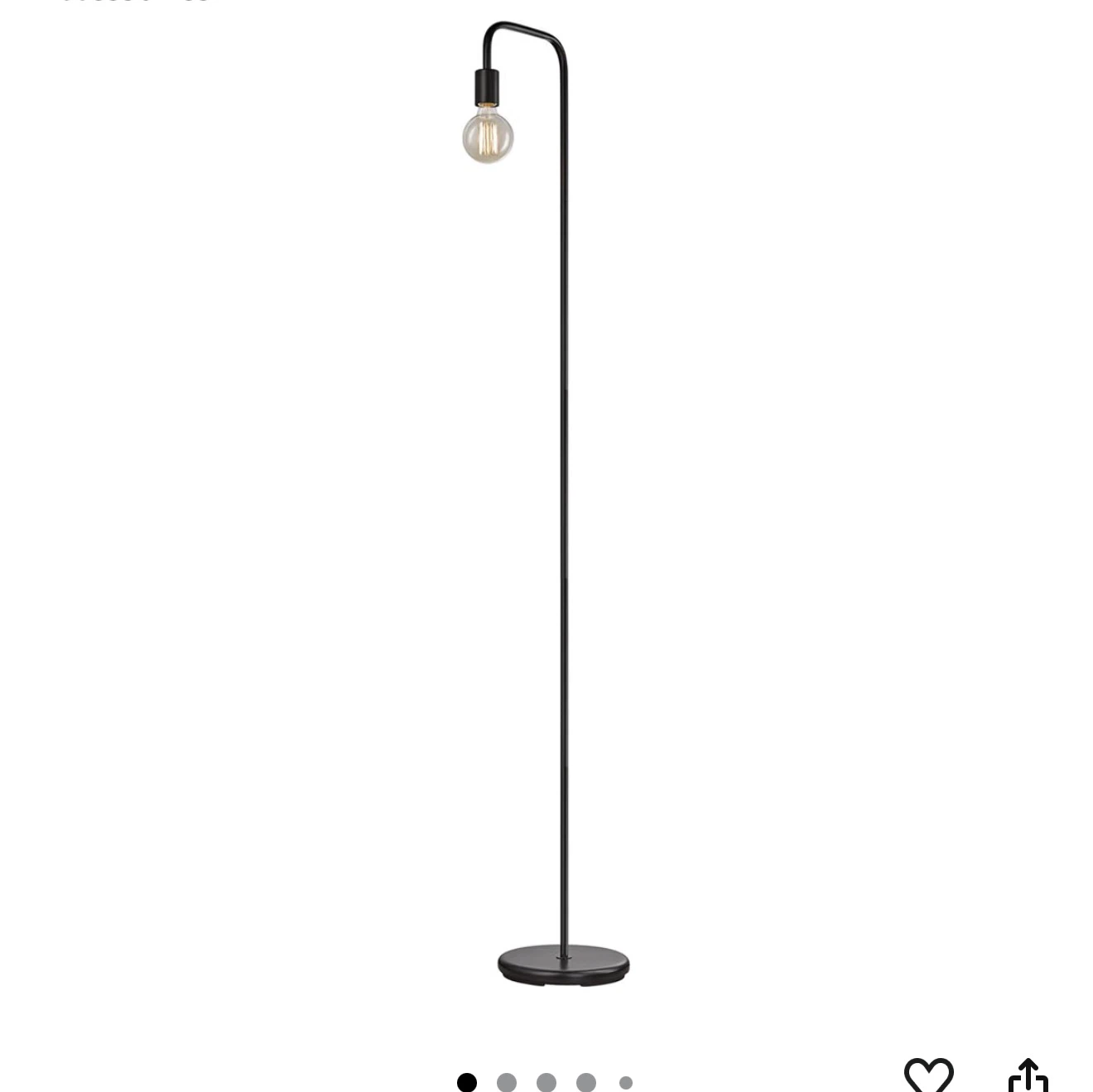 Black Metal Floor Lamp