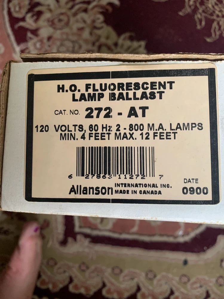 BNIB Allanson H.O. Fluorescent Lamp Ballast 272-AT - photo 2