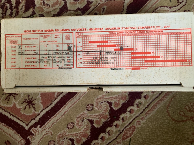 BNIB Allanson H.O. Fluorescent Lamp Ballast 272-AT - photo 4