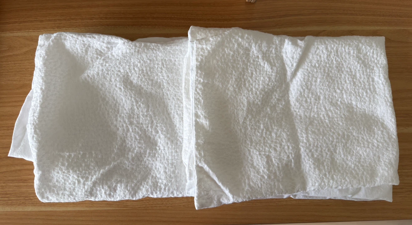 NEW 2 White 100% Cotton Pillow Cases