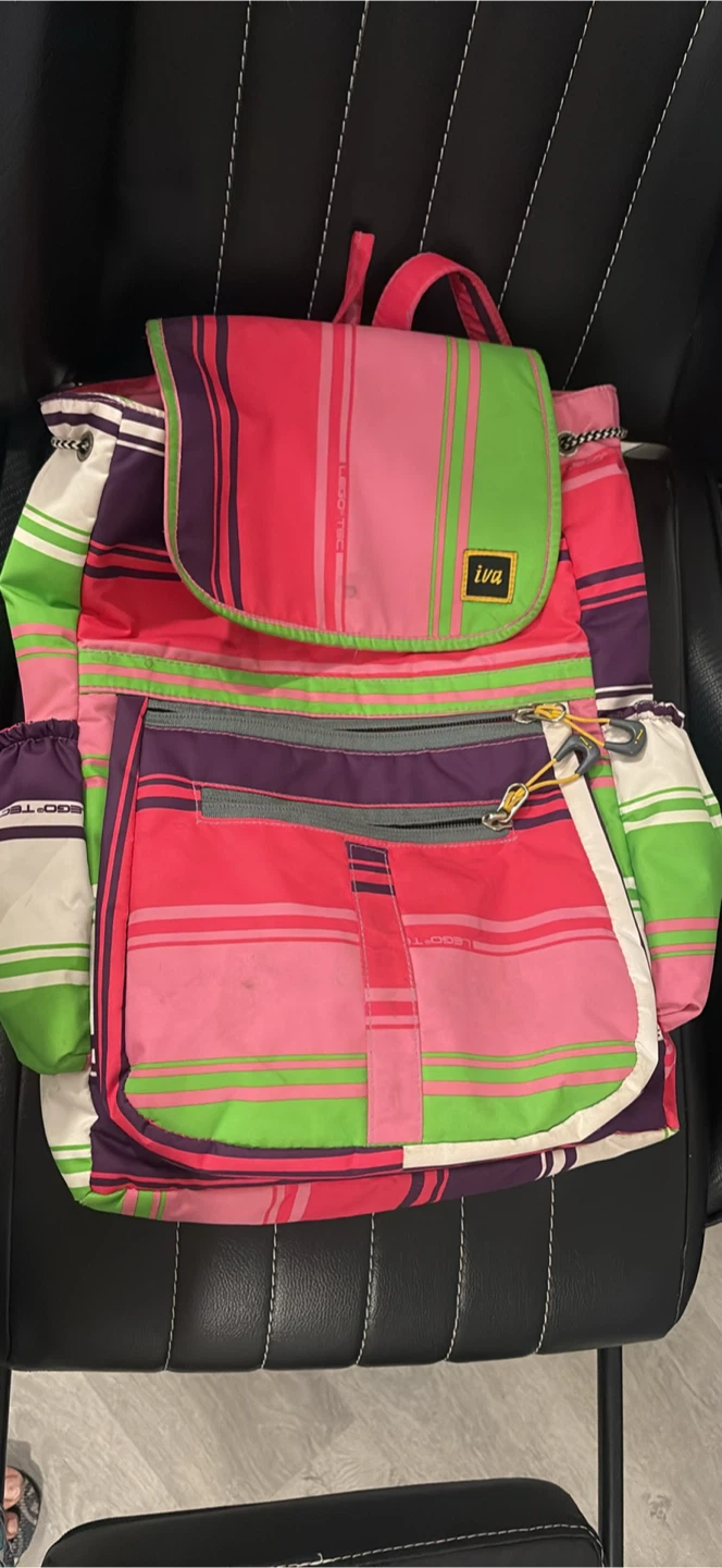 LEGO TEC striped backpack