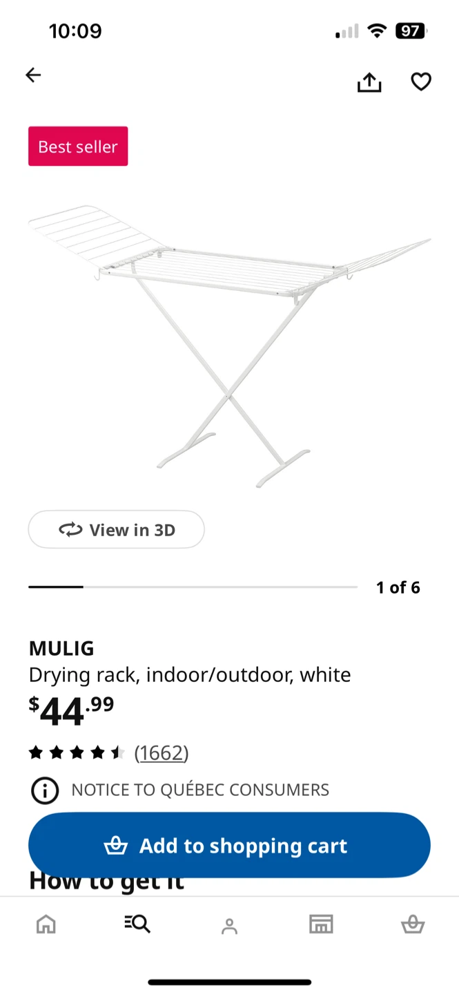 IKEA MULIG Drying Rack - photo 3