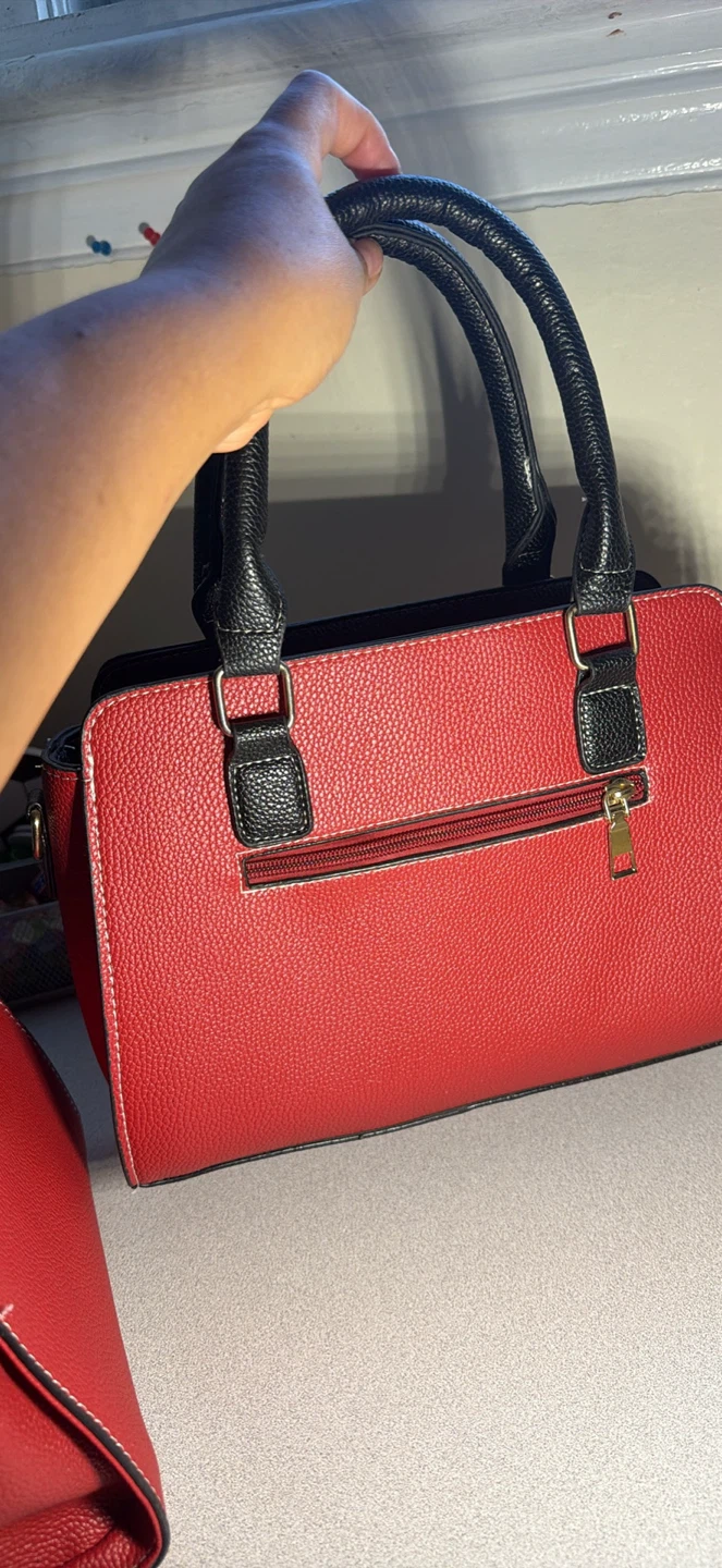 Lebornu Red and Black Handbag Set - photo 2