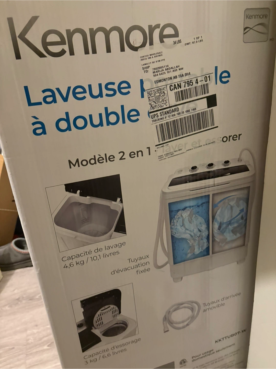 Kenmore 2-in-1 Portable Twin Tub Washer