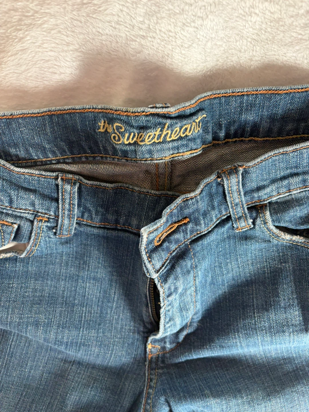 Vintage Old Navy The Sweetheart Jeans Size 12 Long - photo 3