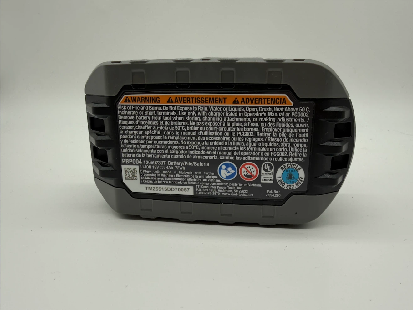 RYOBI 18V ONE+ HIGH PERFORMANCE Lithium-Ion 4.0 Ah Battery - photo 3