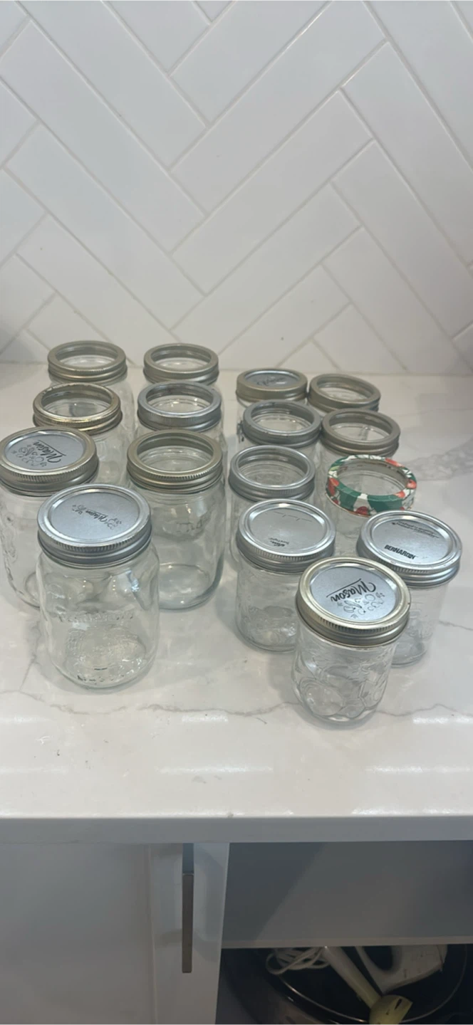 36 canning Mason Jars