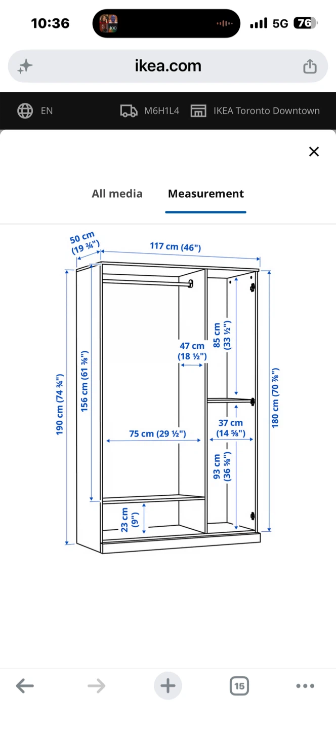 Brimmed IKEA Wardrobe - photo 2