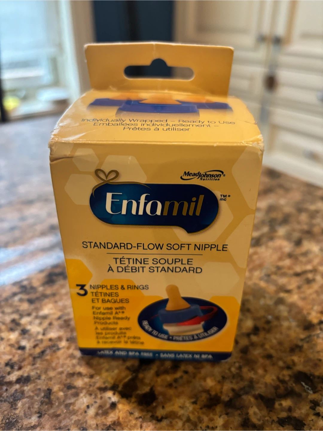 Brand new Enfamil Standard-Flow Soft Nipples, 3 Pack