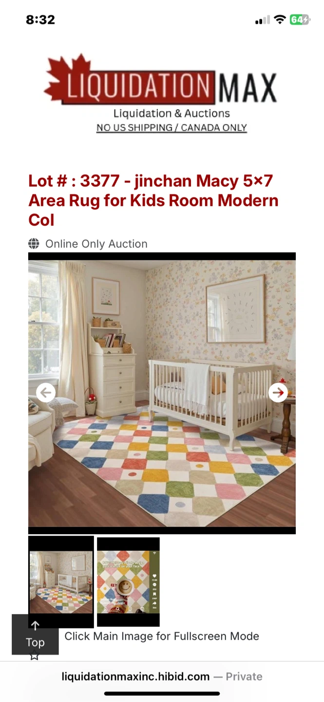 jinchan 5x7 Diamond Circus Area Rug