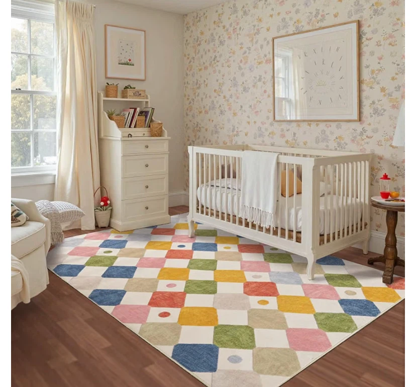jinchan 5x7 Diamond Circus Area Rug - photo 2