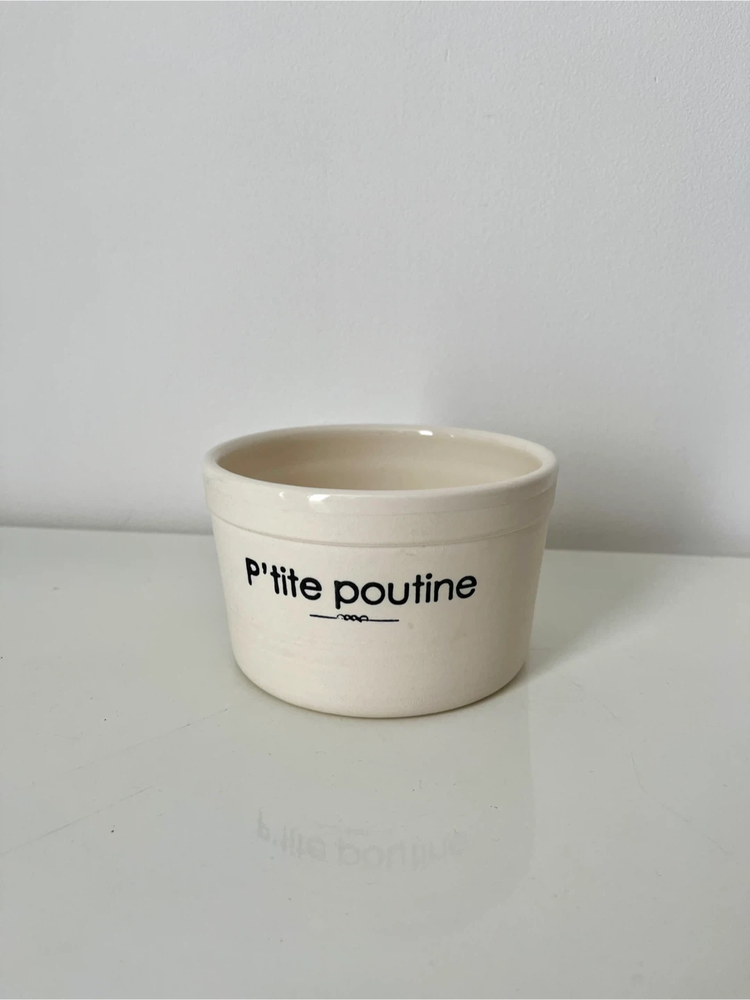 P'tite poutine ceramic bowl
