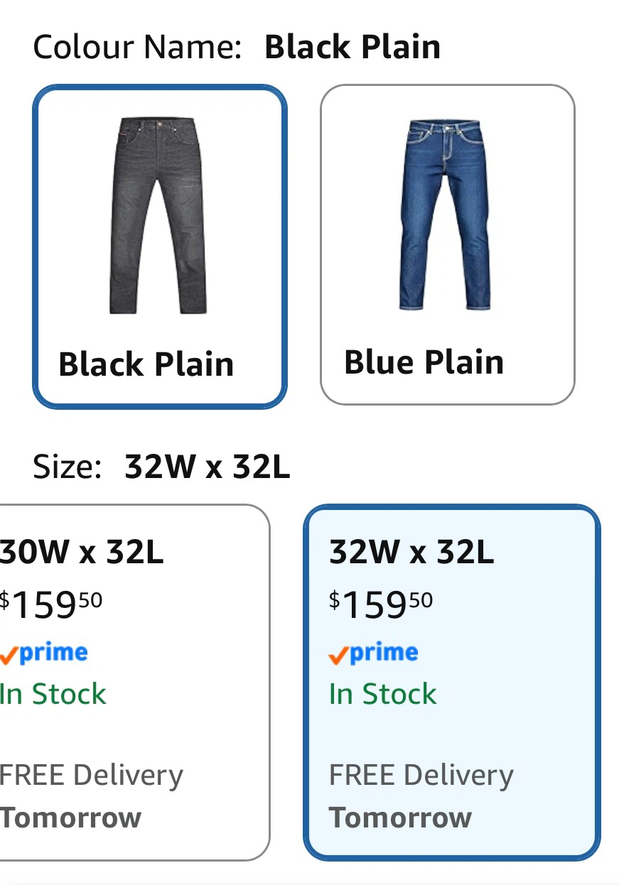 ULT Pro Kevlar Motorcycle Jeans 32W x 32L