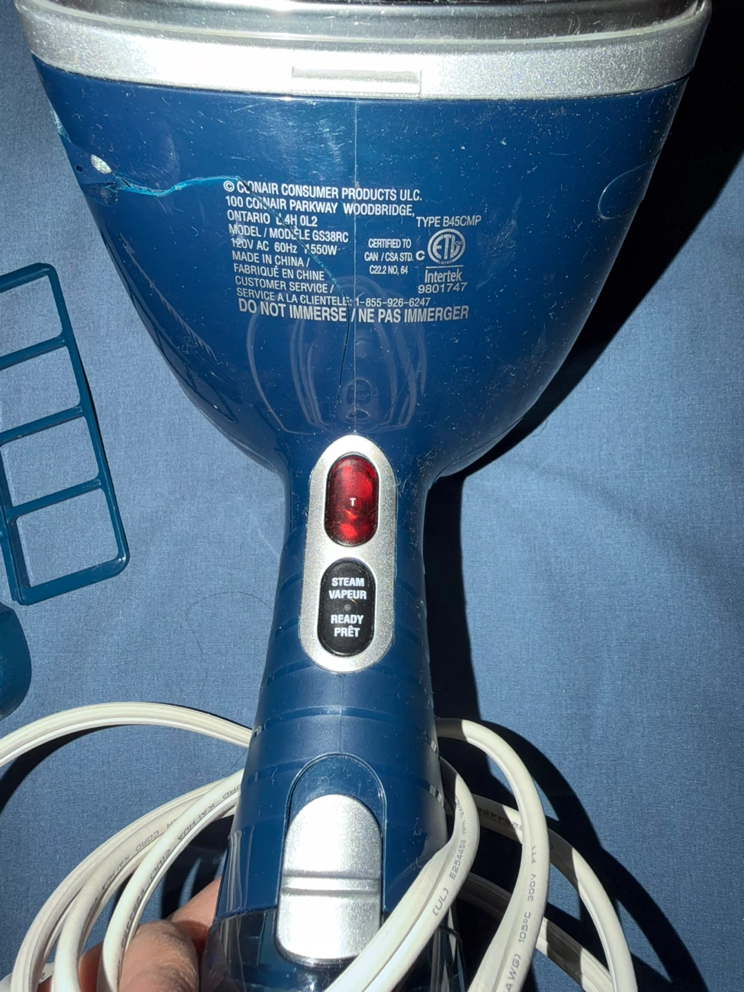 Conair GS38RC Fabric Steamer - photo 3