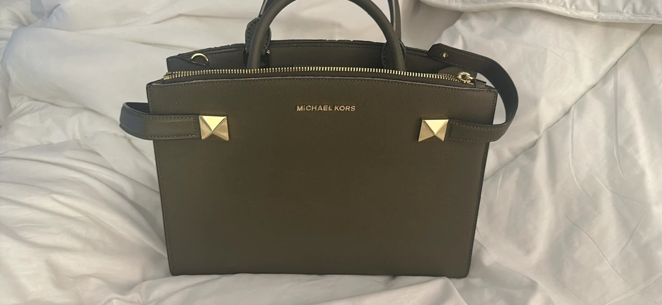 Michael Kors Olive Green Tote Bag