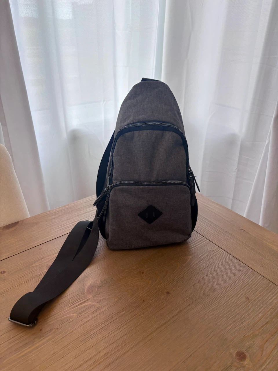 Grey Crossbody Sling Diaper Bag - photo 2