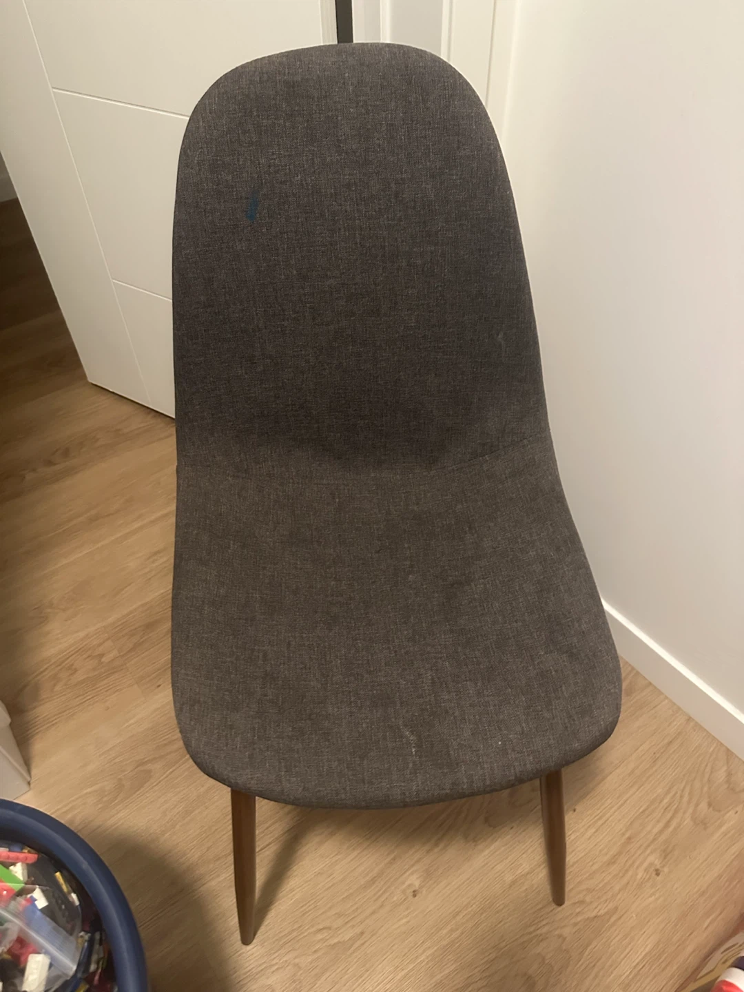 2 Dark Grey Fabric Dining Chair