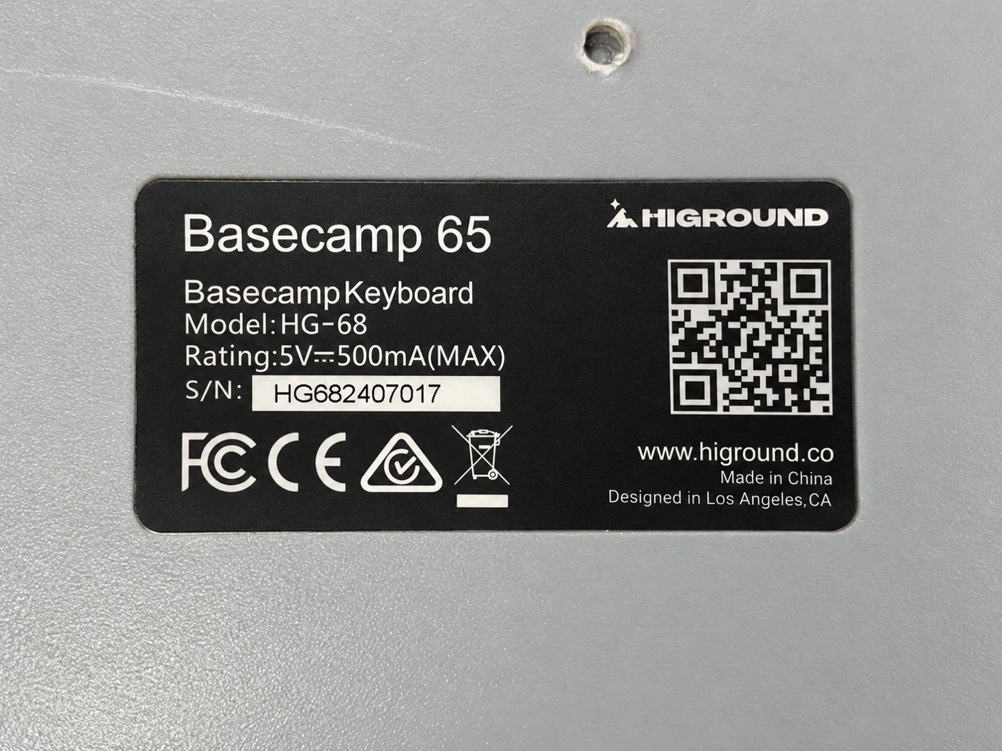 Higround Basecamp 65 Keyboard