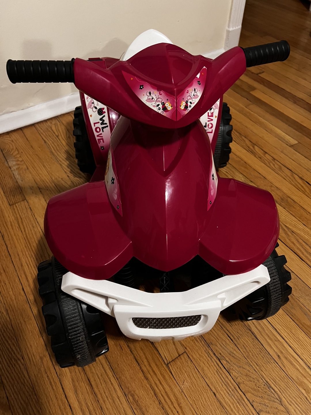 Pink Owl Love Ride-On Quad Toy