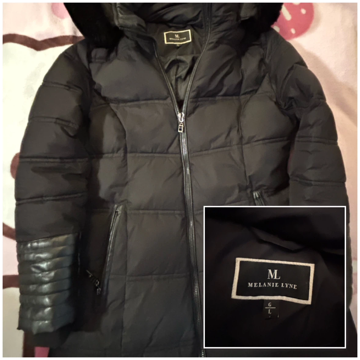 Melanie Lyne - Black Puffer Jacket - *Size Women Large*