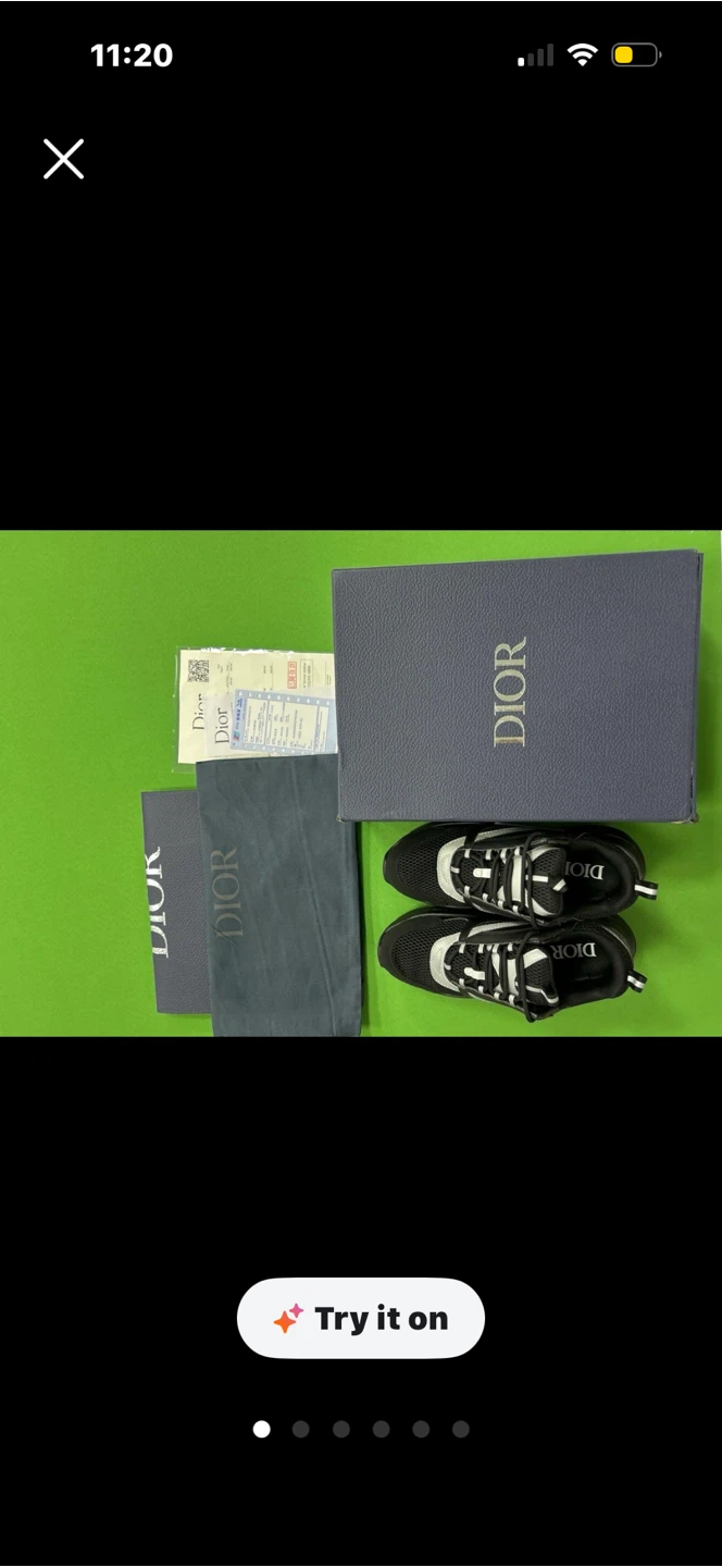 Dior B22 Black Reflective Sneakers - photo 3