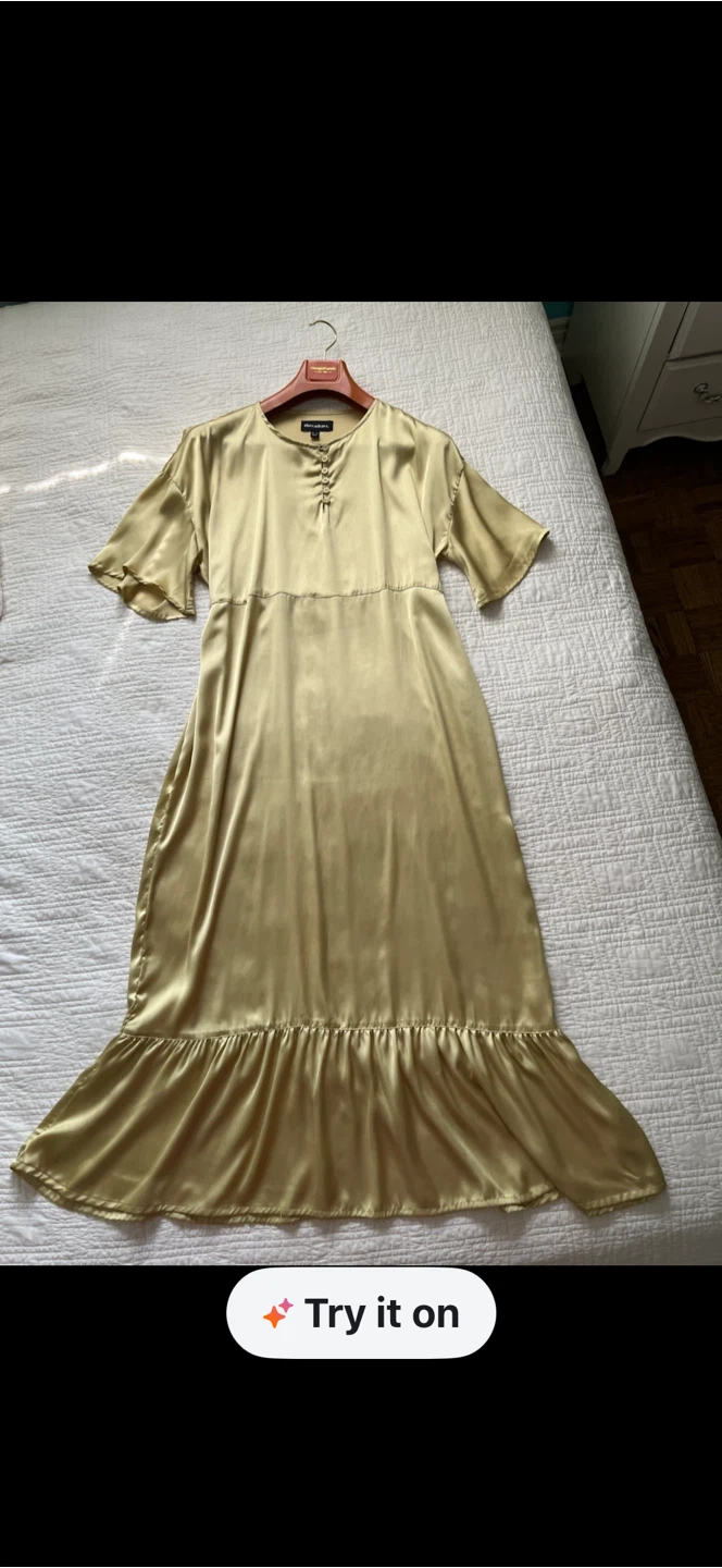 Satin Maxi Dress XL