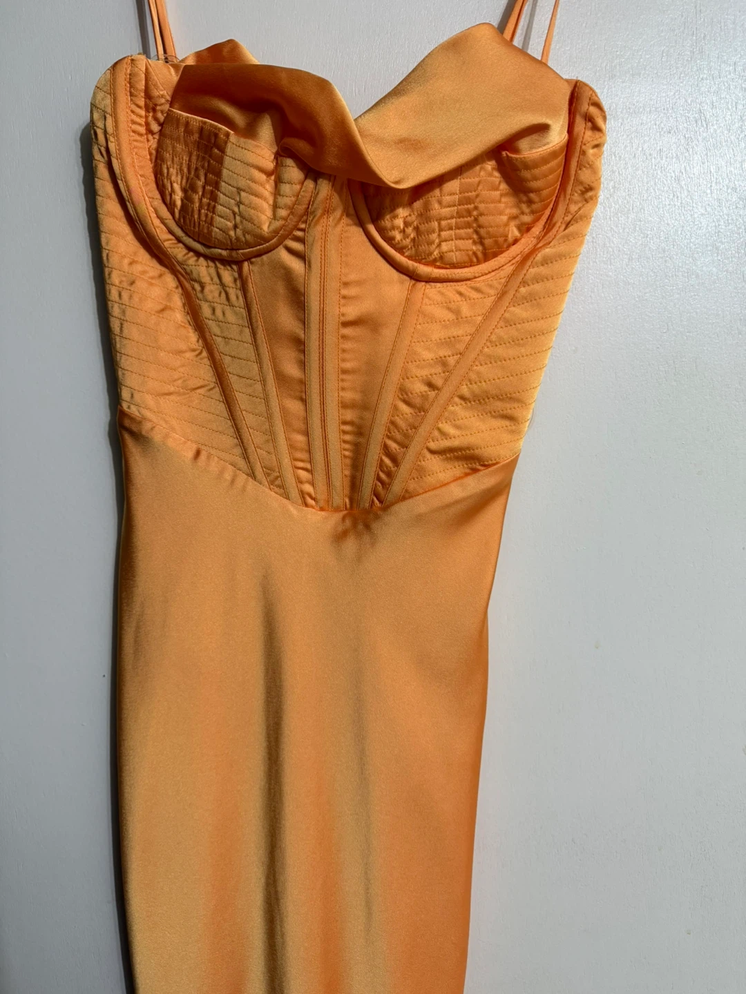 House of CB Orange Satin Corset Dress - photo 2